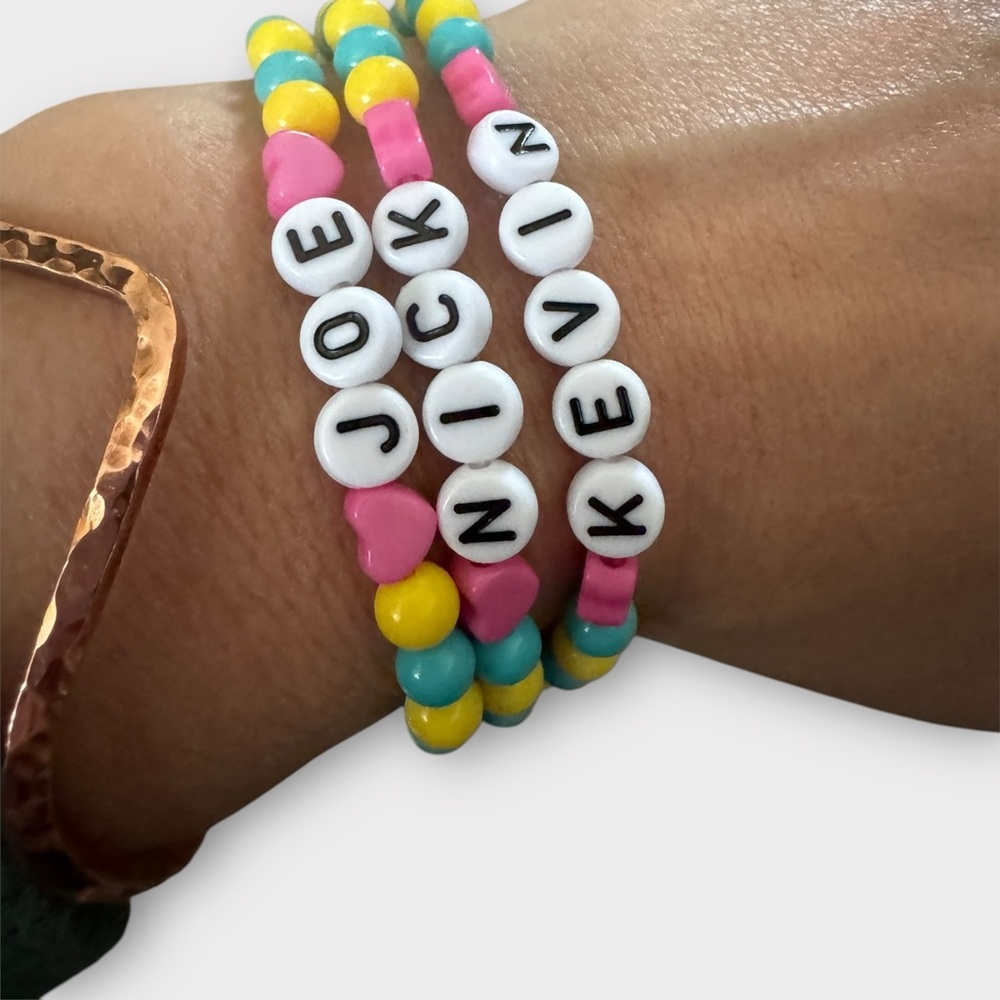 NEW (3) Jonas Brothers beaded bracelets